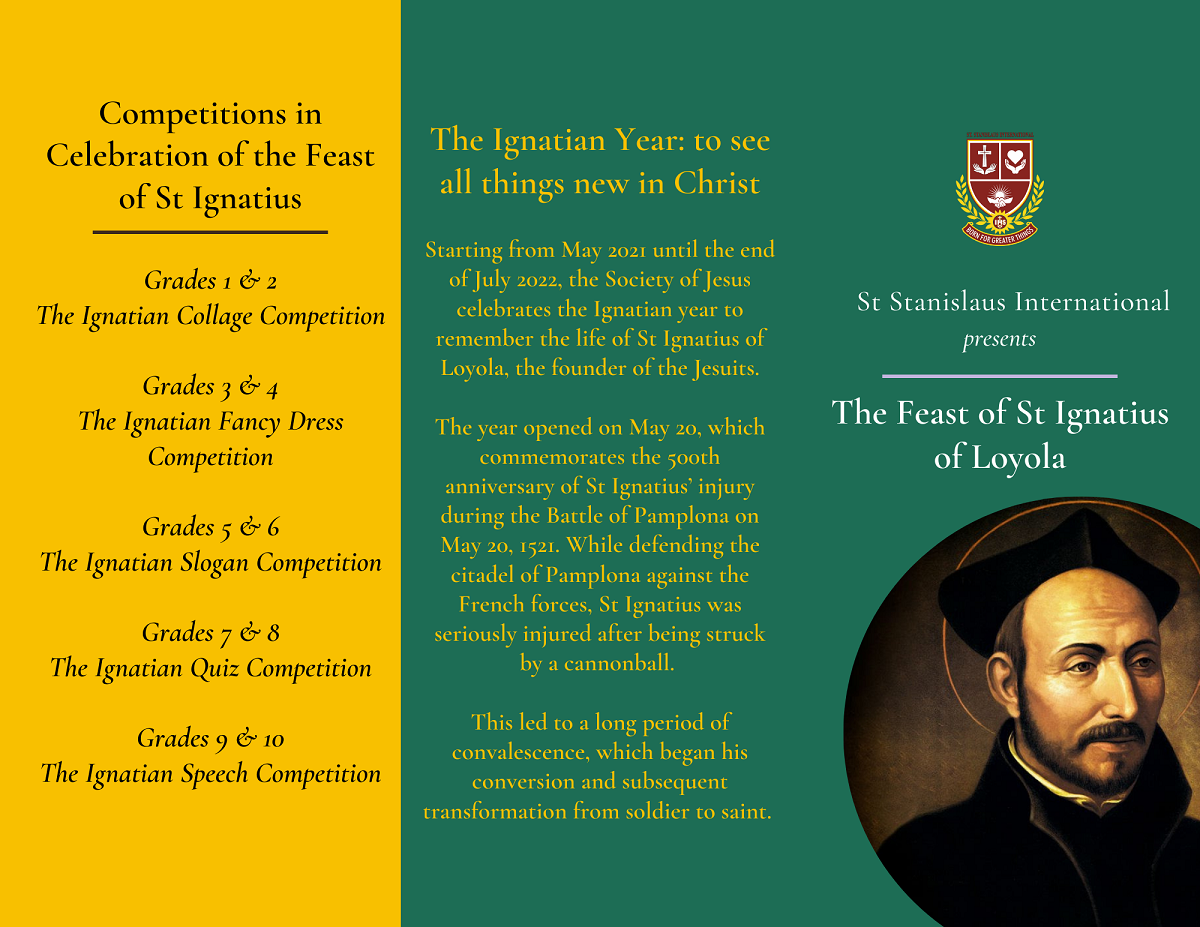 The Feast of St Ignatius of Loyola - St Stanislaus International School